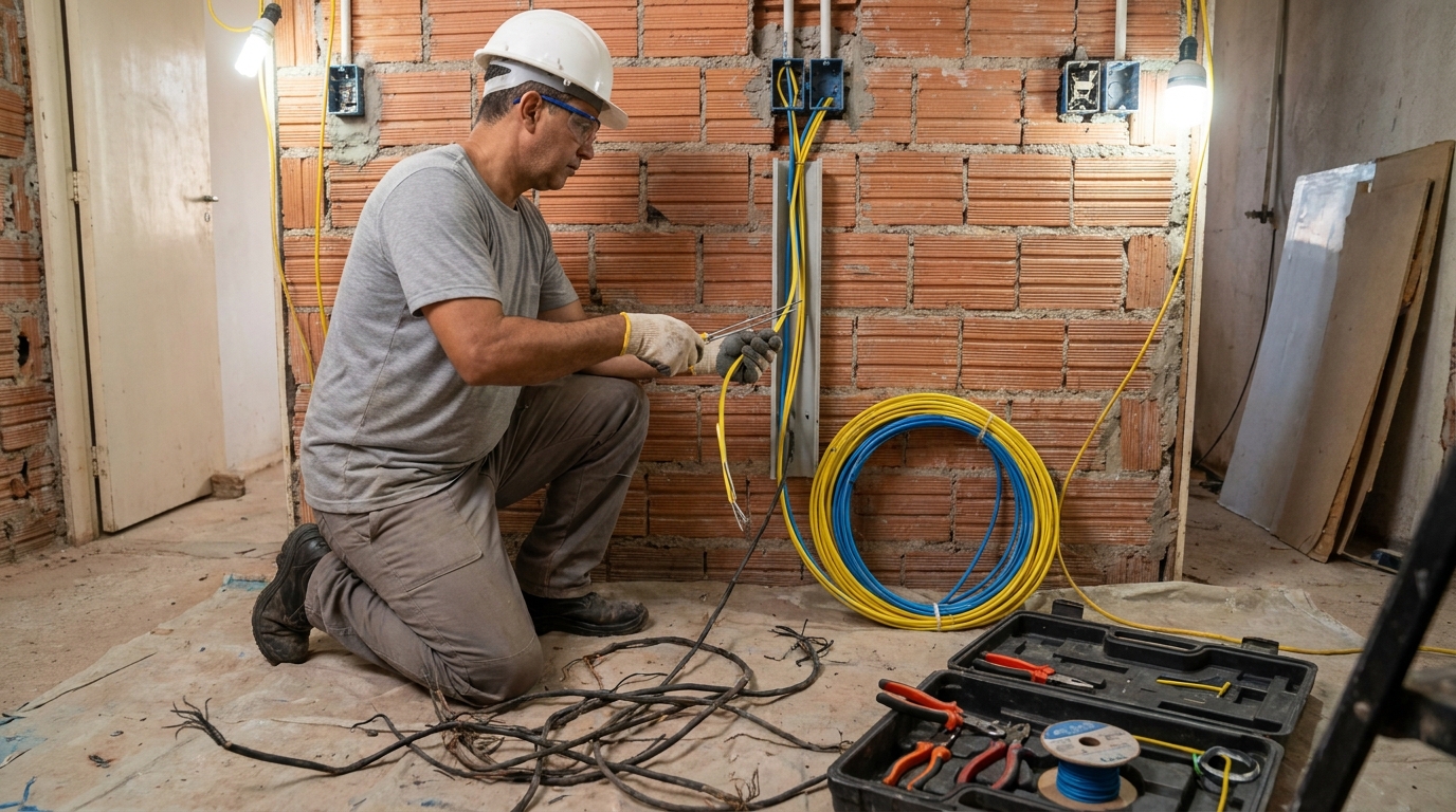 Adequação de Fiação na Vila Max, São Carlos‑SP