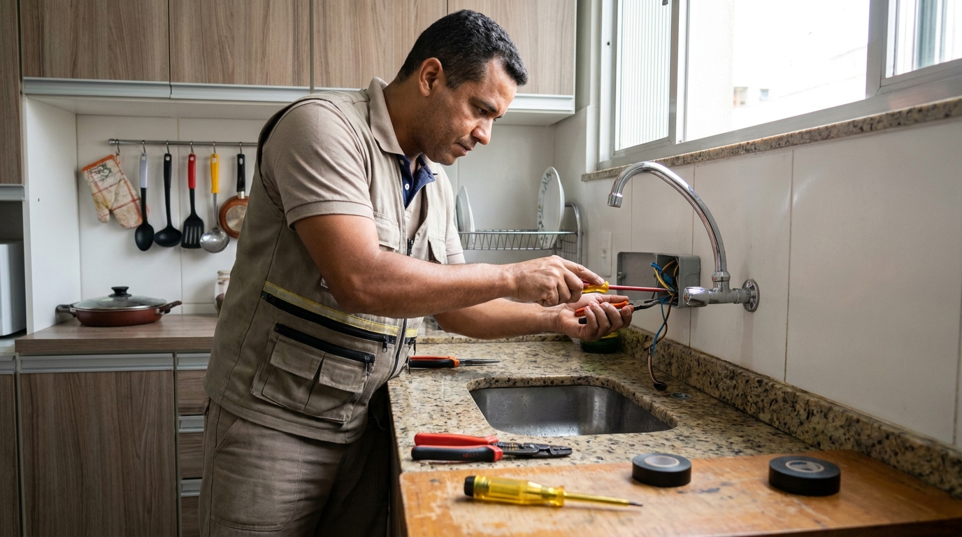 Instalação em Cozinha ou Área Gourmet em São Carlos‑SP