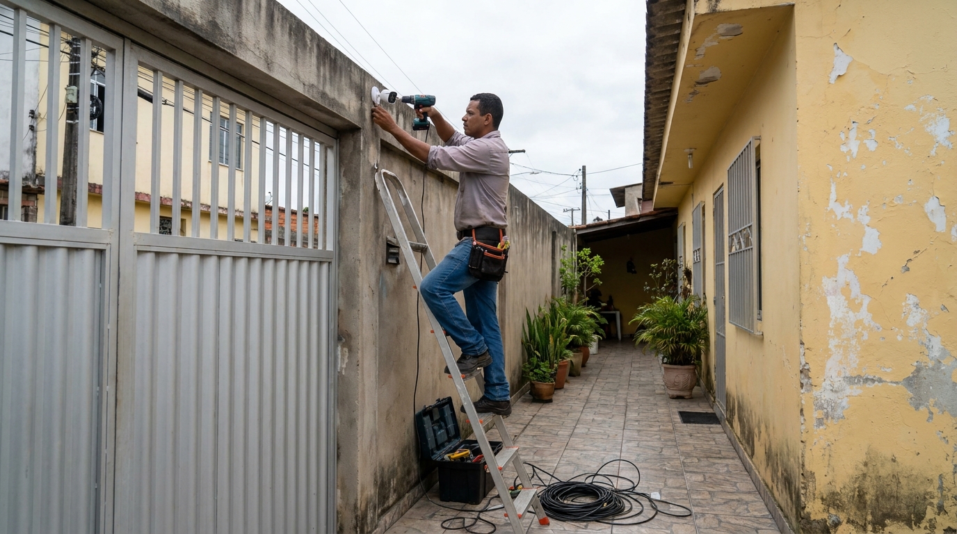 Passagem de Cabeamento no Centro, São Carlos‑SP