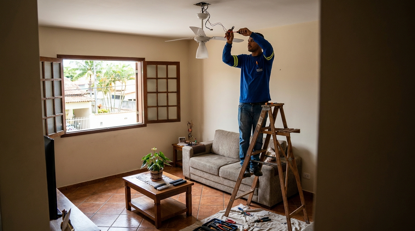Reforço de Suporte no Teto no CEAT, São Carlos‑SP
