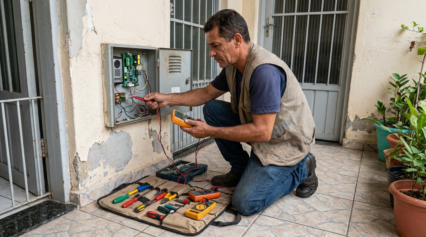Troca de Fiação de Interfone no Parque Sisi, São Carlos‑SP